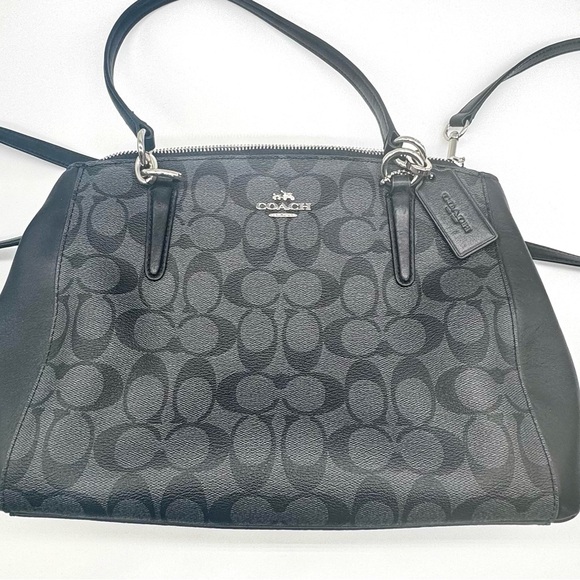 Coach Signature Christie Carryall, F58291, Black and Grey, Excellent condition - Picture 4 of 14
